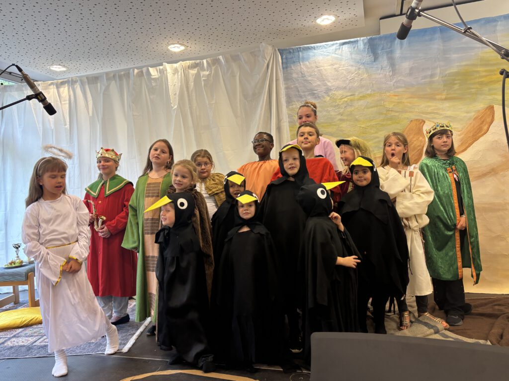 Projektchor bei Aufführung des Musical Elija