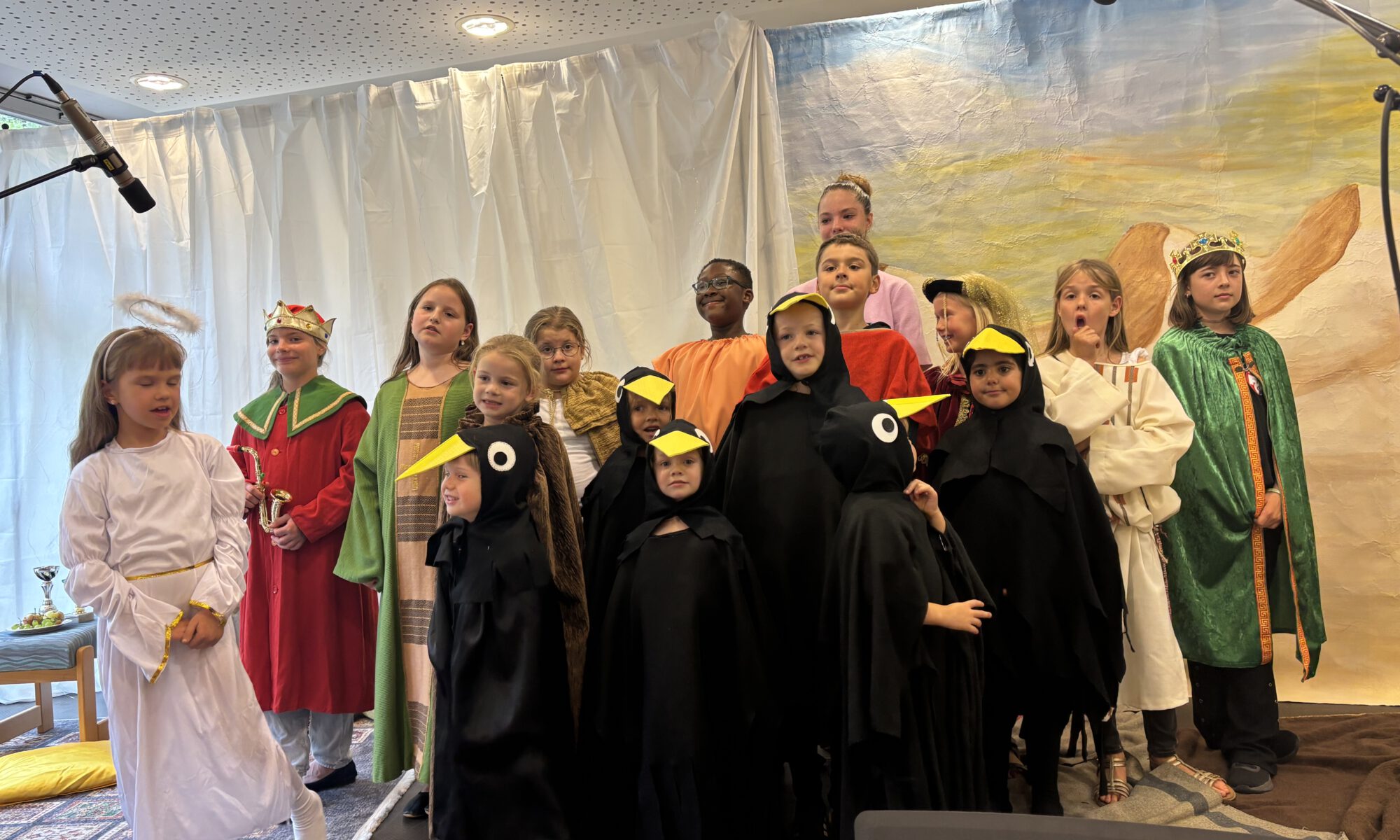 Projektchor bei Aufführung des Musical Elija